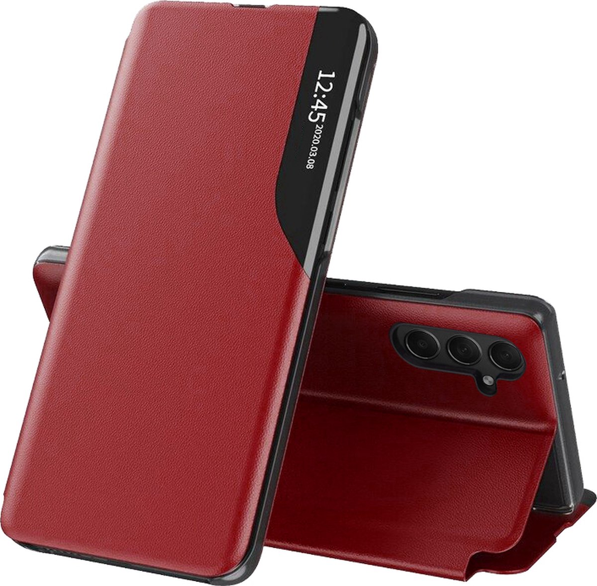 Techsuit eFold Book Case voor Samsung Galaxy S24 - Rood