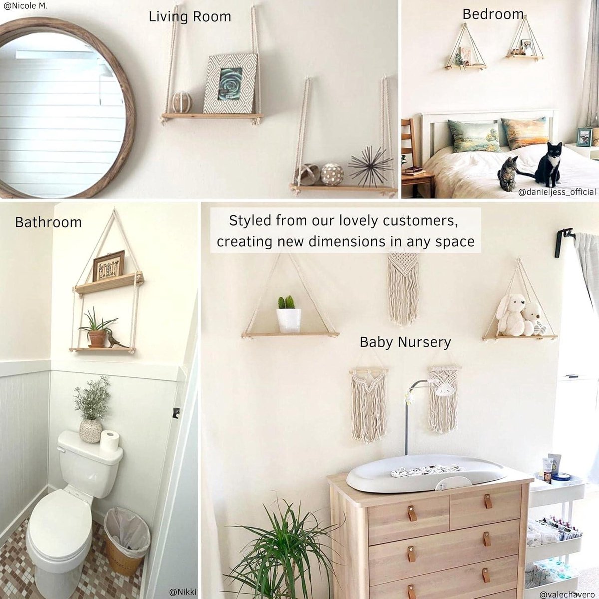 Opknoping Planken Voor Muur Planken Voor Plant Plank Indoor Wandplank Opknoping Plant Plank Drijvende Planken Voor Slaapkamer Decoratieve Wandplanken Venster Plank Macrame Plank Voor Woonkamer