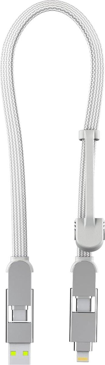Image of 30 cm USB-C Kabel - Universele Kabel Cadeau voor Mannen - Hightech Gadget Wit - Lightning Kabel van 100 W