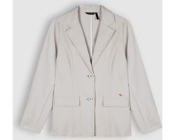 NoBell Meisjes blazer jasje krijtstreep - Bella - Zilver grijs