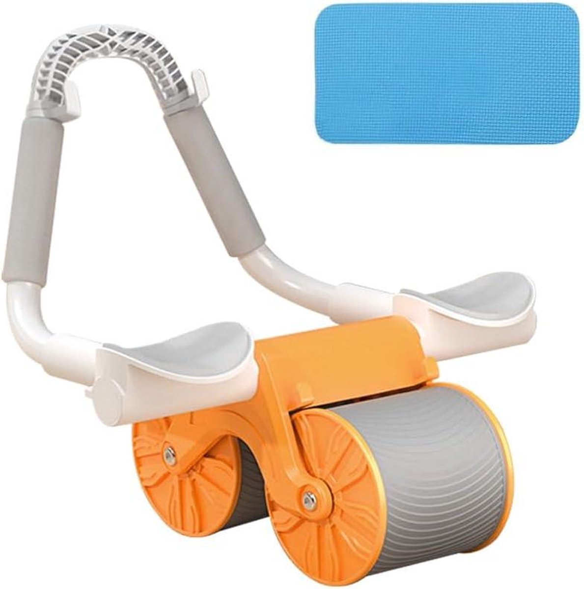 Stabiele dubbele wielen - automatische terugslag - automatische rebound - buikspierroller met buikspiertrainer voor buikspiertraining