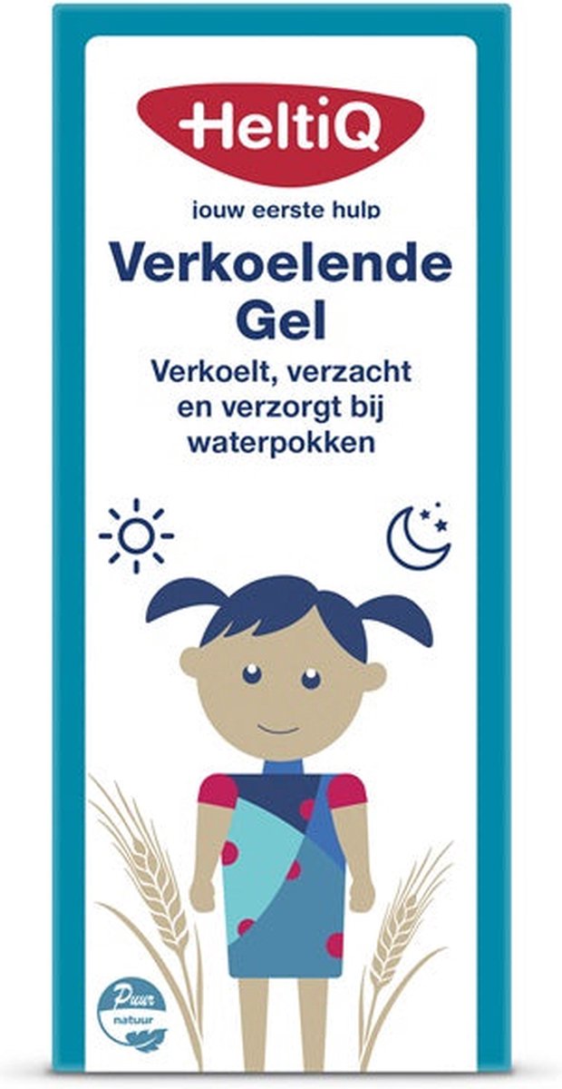 Voordeelverpakking van 2 x HeltiQ Verkoelende gel bij waterpokken