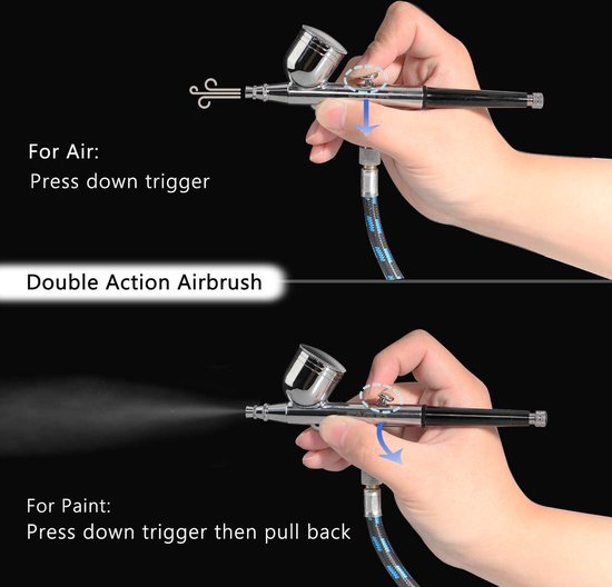 Draagbare compressor voor Airbrush - D. Kortekaas