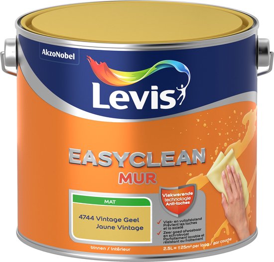 TAPIS DE CHAPEAU LEVIS EASYCLEAN VINTAGE JAUNE 2.5L