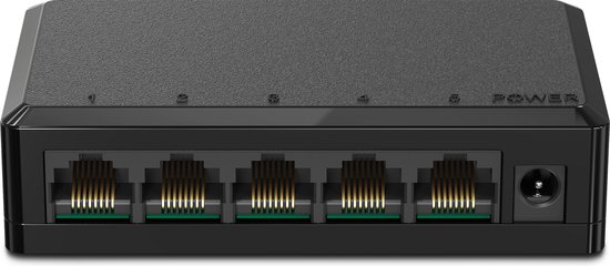 Strex Netwerk Switch - 1000Mbps - Unmanaged - Internet Switch - 5 Poorten