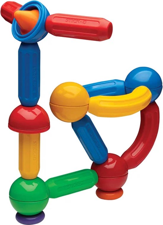 Stick-O Basic Set - Magnetisch Bouwspeelgoed - 20-delig - Montessori Speelgoed - vanaf 18 maanden