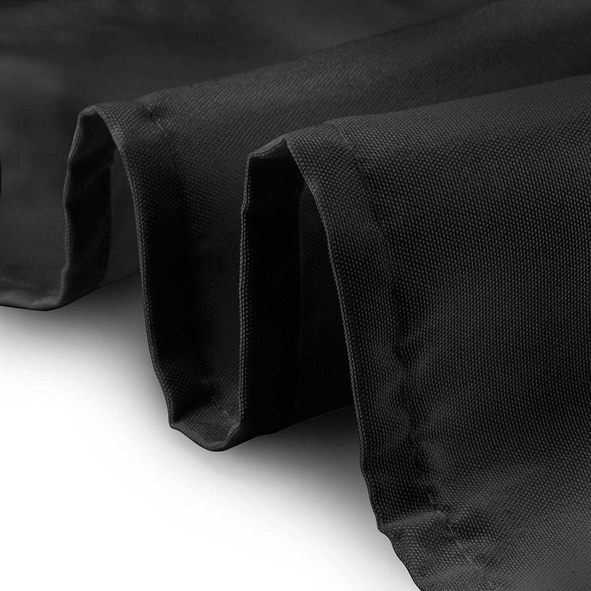 Rechthoekig tafelkleed voor bruiloft en verjaardagsfeest - polyester - 170 x 350 cm - zwart