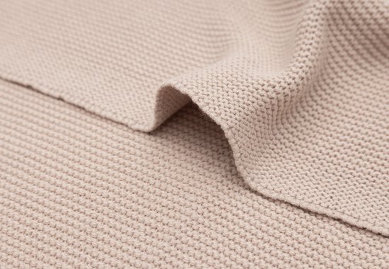 Jollein - Deken Ledikant 100x150cm Basic Knit - Dekentje Baby - Wild Rose van Jollein — afbeelding 3