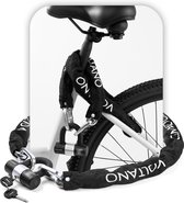 Voltano ART3 Kettingslot Met Hangslot - Zwart - 130 CM - ART 3 Slot - Goedgekeurd Voor De Fiets en Scooter Verzekering - Scooterslot / Brommerslot