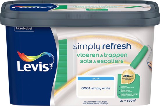 Levis Simply Refresh - Sols & Escabeaux - Satiné - Simply Volcanic - 2L