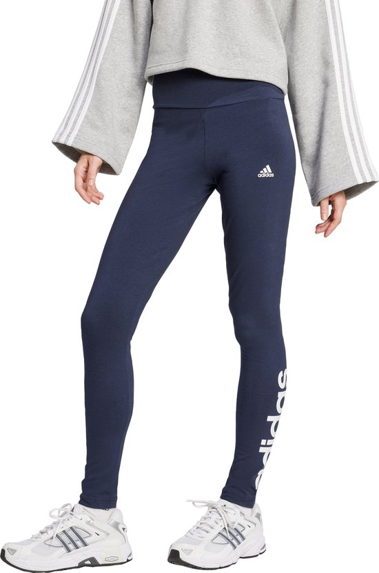 Foto: Adidas sportswear essentials high waisted logo legging dames blauw l