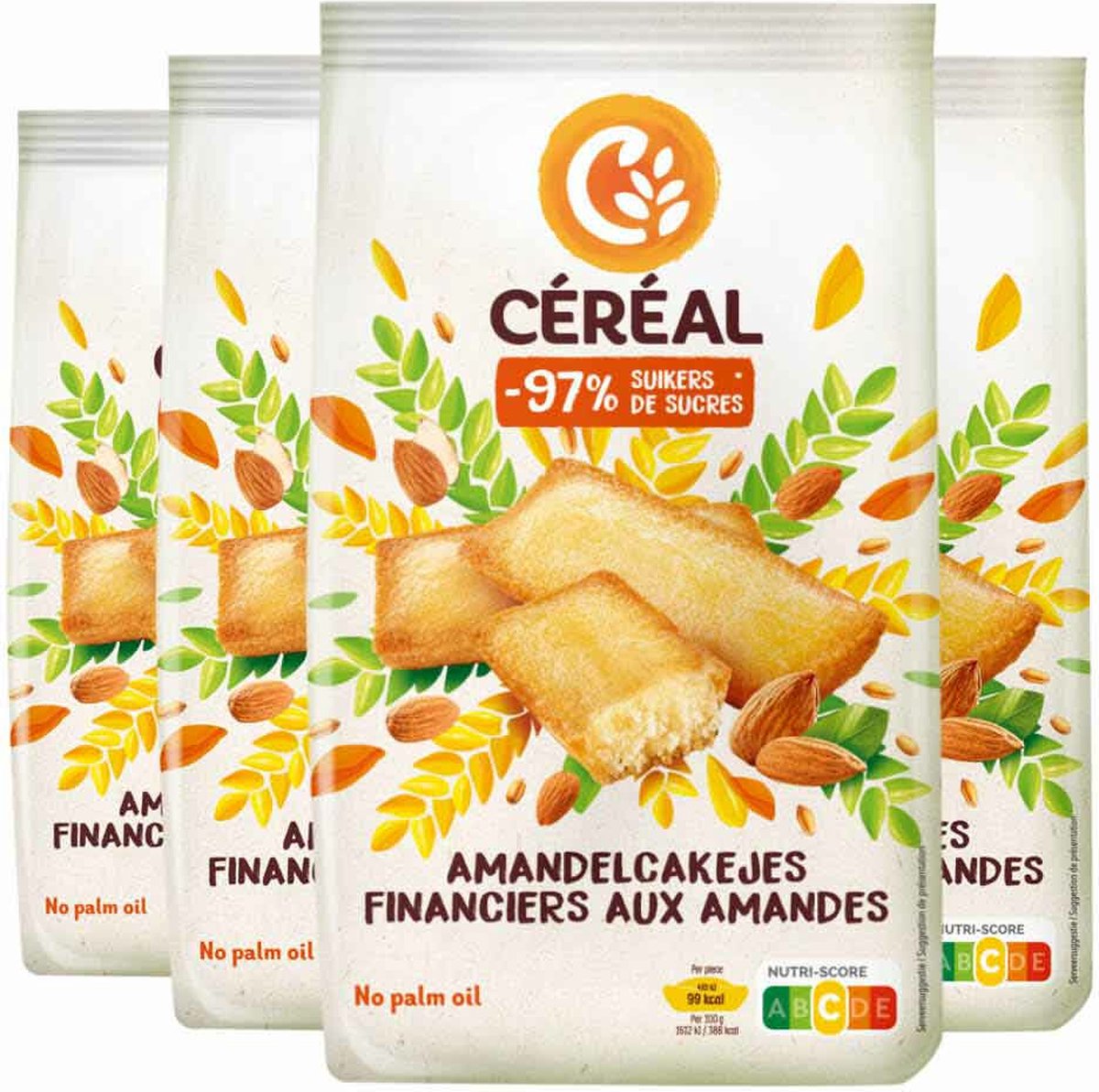 4x Céréal Amandelcakejes 175 gr