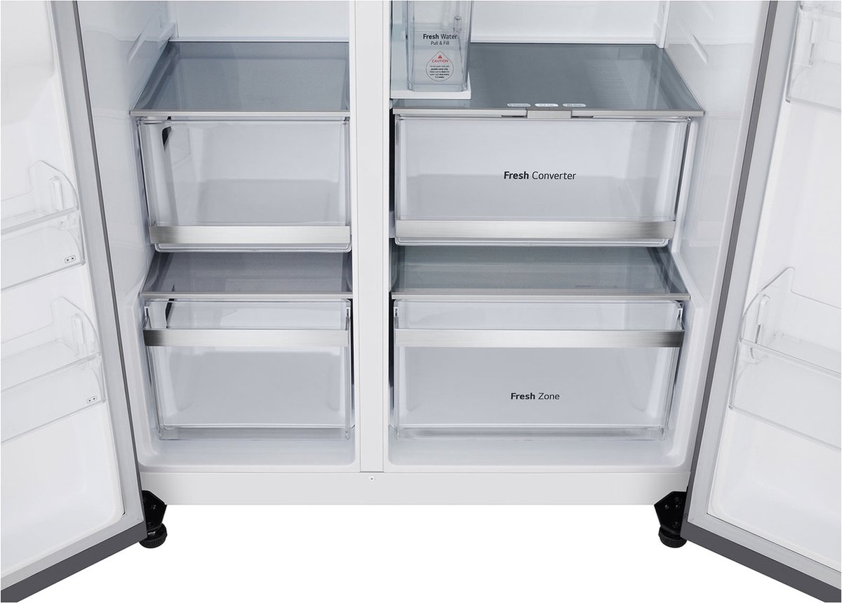 LG GSLE81PYBC Amerikaanse koelkast – 628L – Water- & ijsdispenser – WiFi LG ThinQ – Energieklasse C — afbeelding 3