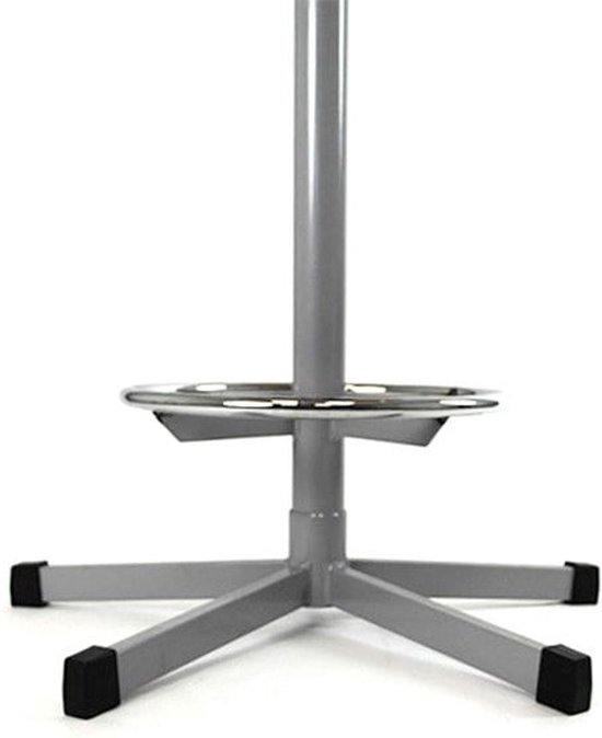 Table haute ronde Ecoro 80CM couleur plateau Hêtre couleur structure Aluminium (RAL9006)