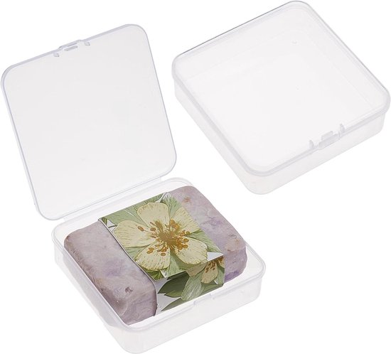 4 stuks waterdichte zeepbakjes met deksel, draagbare reiszeepdoos, kle