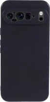 Coque Zwart en TPU adaptée à Google Pixel 9 Pro XL | Couverture verso | Poids léger | Très mince | Flexible | Doux
