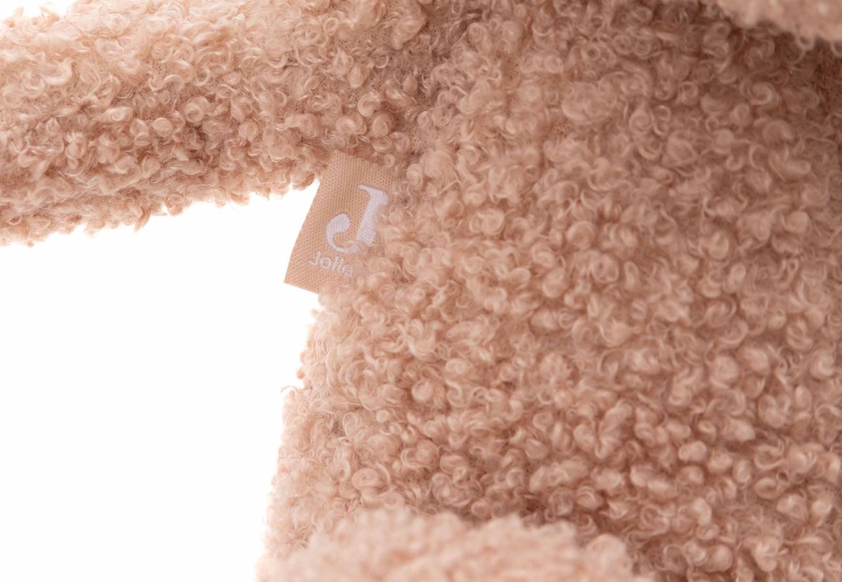Jollein - Knuffel Teddy Bear - Wild Rose - 25cm - Knuffelbeer - Boucle — afbeelding 3