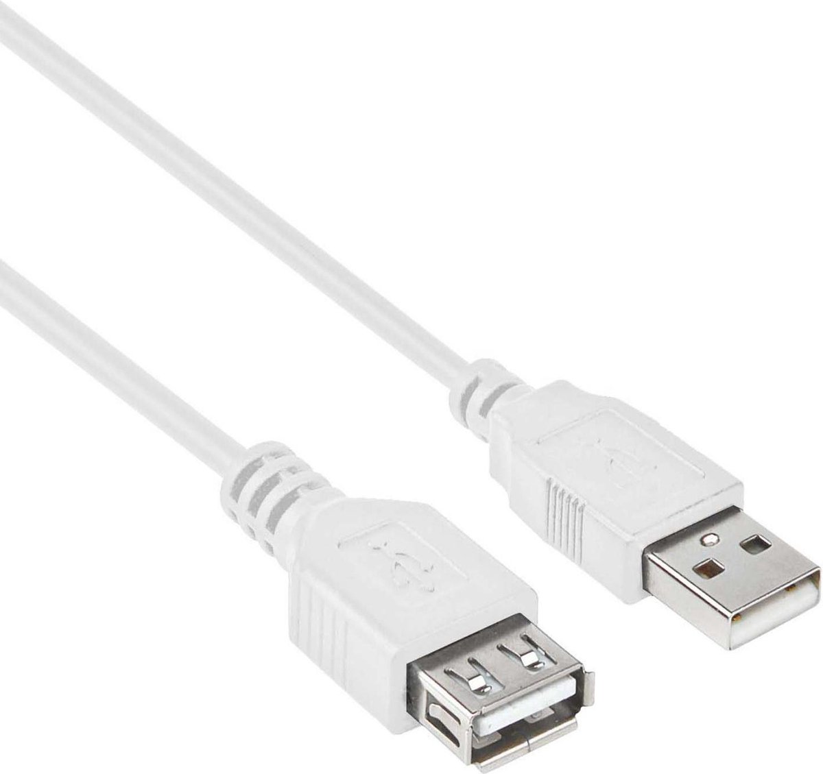 USB verlengkabel 2.0 - Wit - 5 meter - Allteq