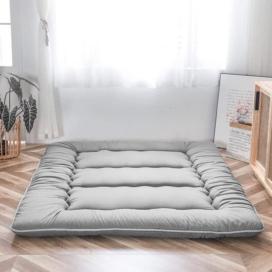 Matelas Futon Japonais Pliable - Matelas De Sol 3 Cm Épaisseur - Pour Camping, Invités, Voyage - Taille 90x200 Cm à 180x200 Cm