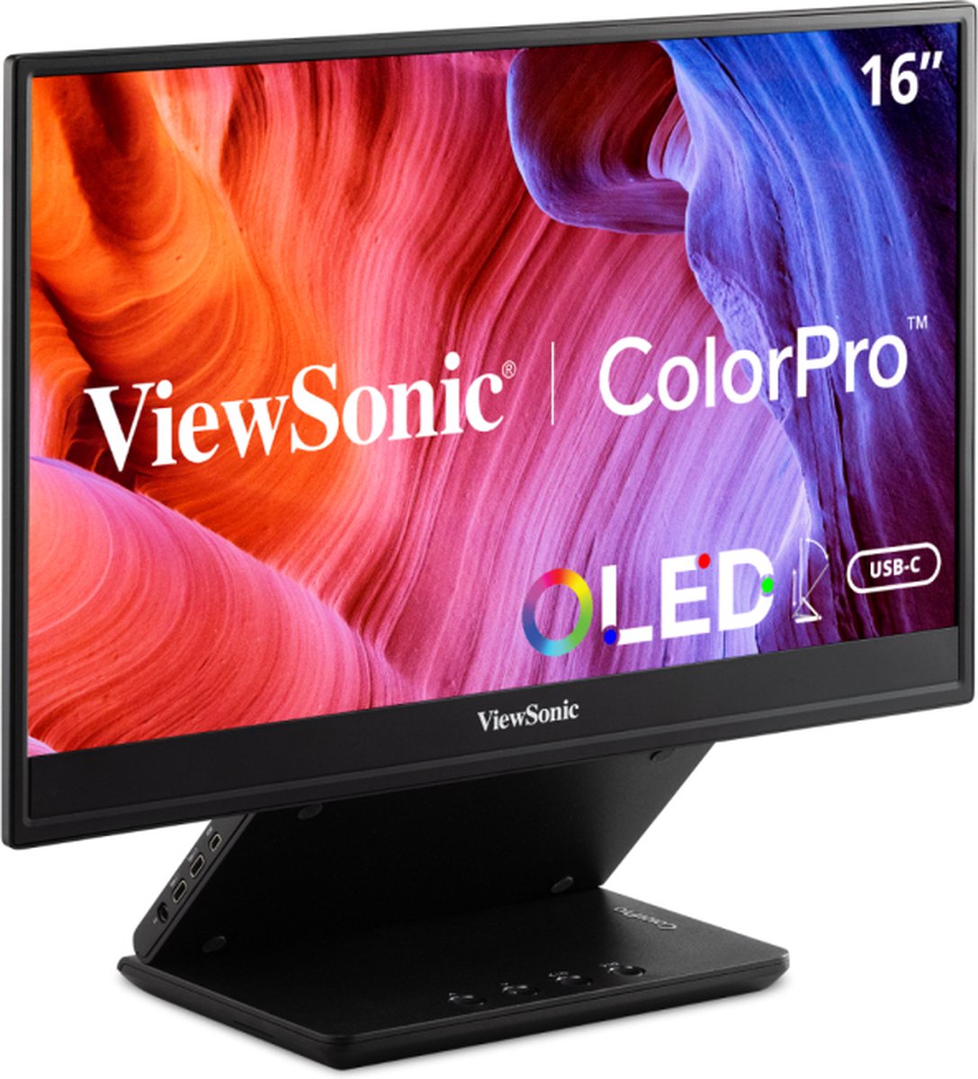 Viewsonic VP16-OLED LED-monitor 40.6 cm (16 inch) Energielabel B (A - G) 1920 x 1080 Pixel OLED 1 ms Micro-HDMI, USB-C® OLED
