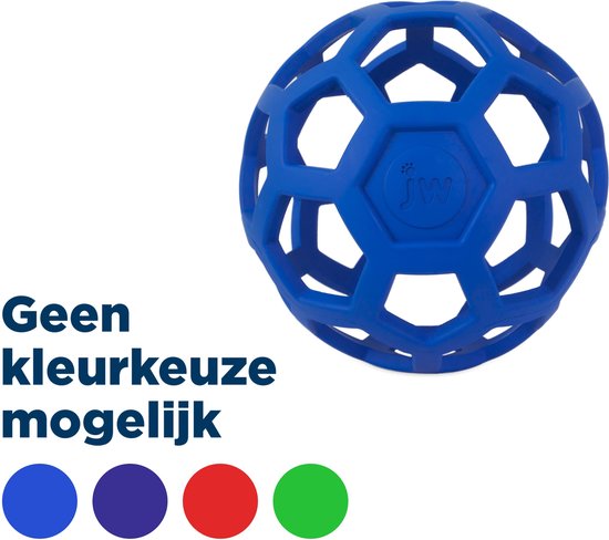 Foto: Jw hol ee roller hondenspeeltje hondenspeelgoed hondenbal xl 19 cm natuurrubber assorti