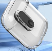 Mobigear Hoesje geschikt voor Apple AirPods 2 Hardcase Hoesje | Mobigear Crystal Clip - Transparant /Zwart | Transparant,zwart