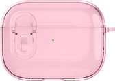 Mobigear Hoesje geschikt voor Apple AirPods 3 Hardcase Hoesje | Mobigear Crystal Clip - Roze