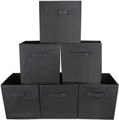 Opvouwbare Kubus Opbergdoos Set van 6 - Organizer Mand Container - 26,7 x 26,7 x 27,8 cm