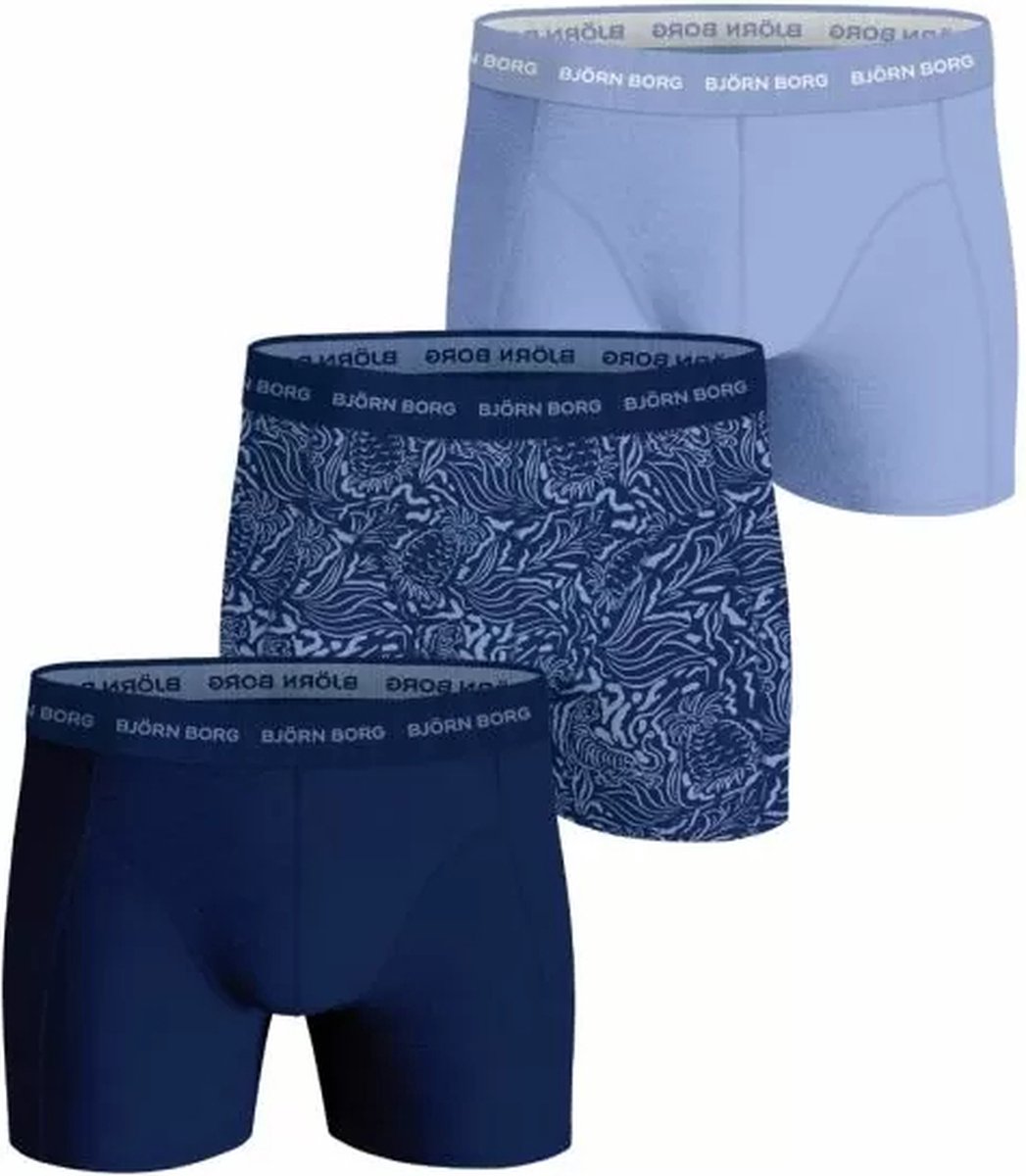 Björn Borg Cotton Stretch boxers - heren boxers normale lengte (3-pack) - multicolor