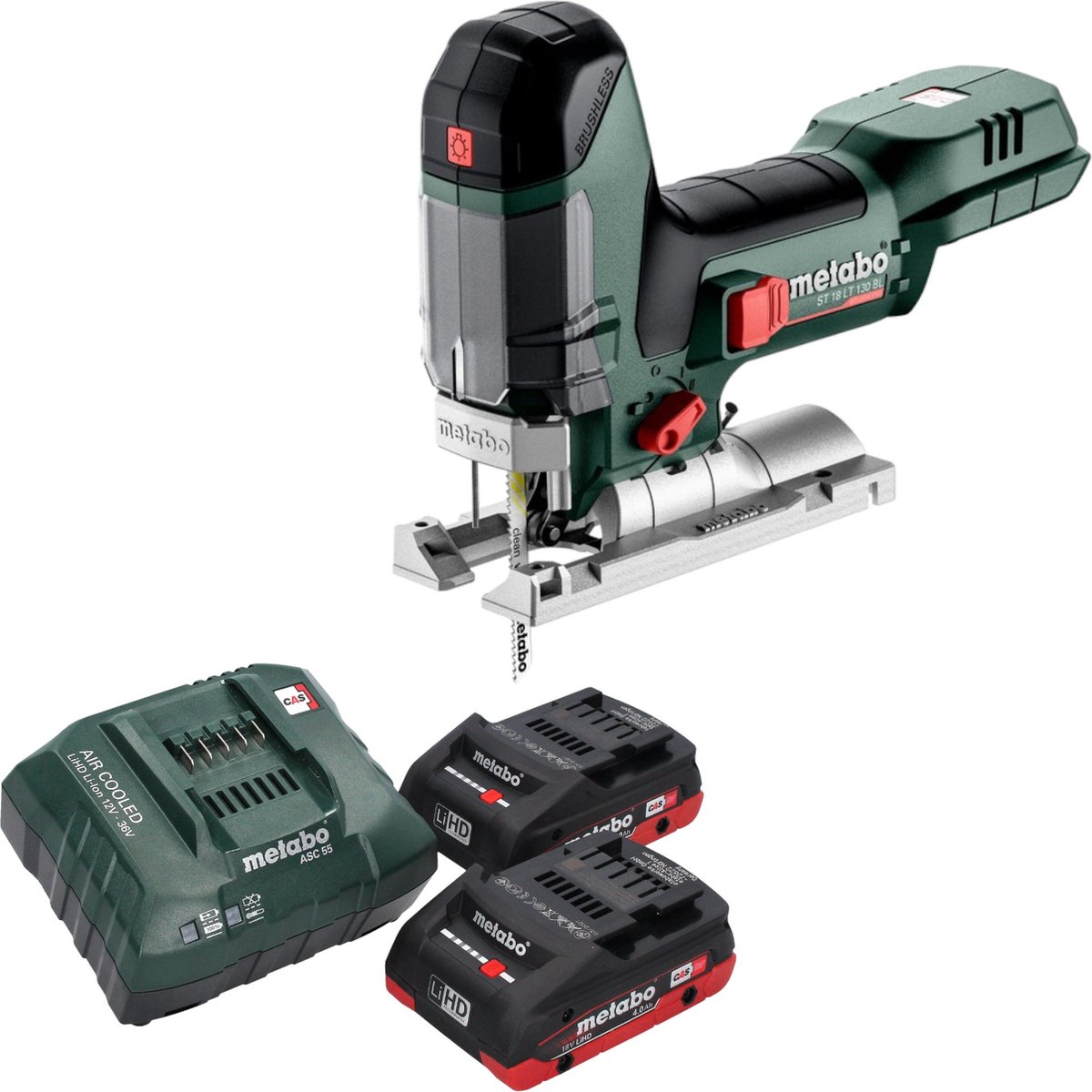 Metabo ST 18 LT 130 BL accudecoupeerzaag 18 V 130 mm borstelloos + 2x LiHD accu 4.0 Ah + lader