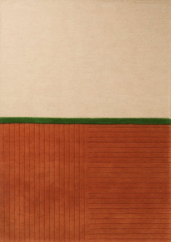 Vloerkleed Brink & Campman Decor Rhythm Tangerine 98003 - maat 140 x 200 cm