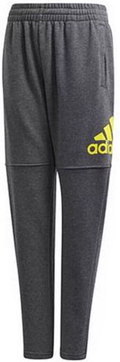 Children’s Tracksuit Bottoms Adidas YB Logo Grijs