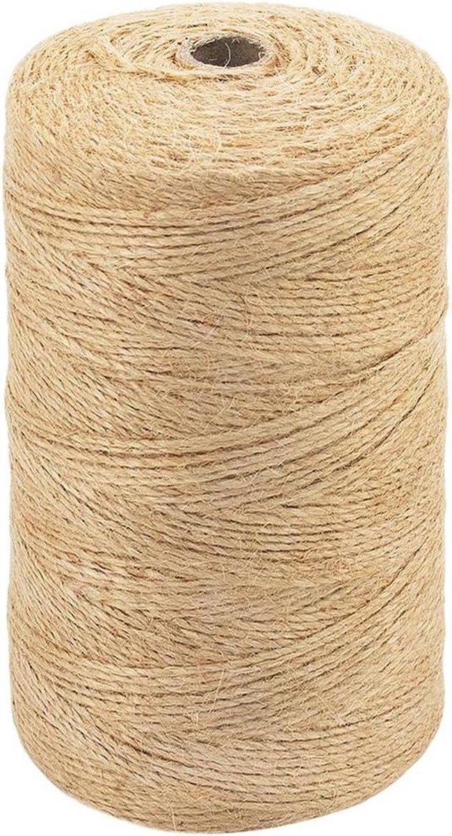 15 mm Jute Touw - 500 M - Natuurlijk - Decoratie Tuin Bloemisten - DIY Kunst - Bundelen Ambachten - Inpakken