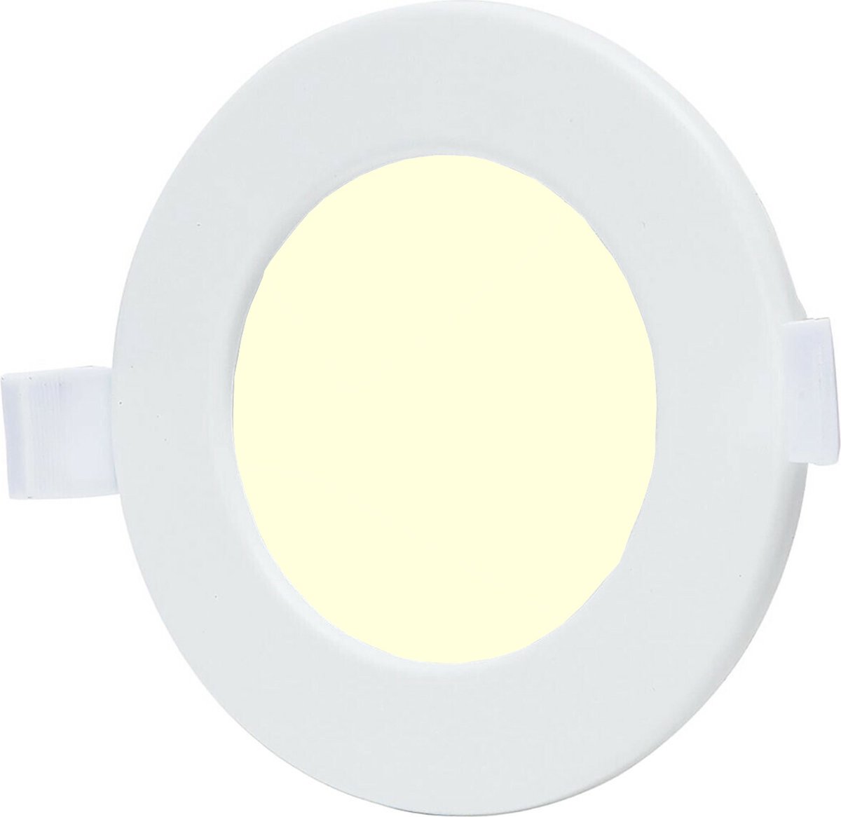 BES LED Downlight Smart LED Wifi LED Slimme LED Aigi Zumba 6W Warm Wit 3000K Inbouw Rond Mat Wit Aluminium Ø115mm