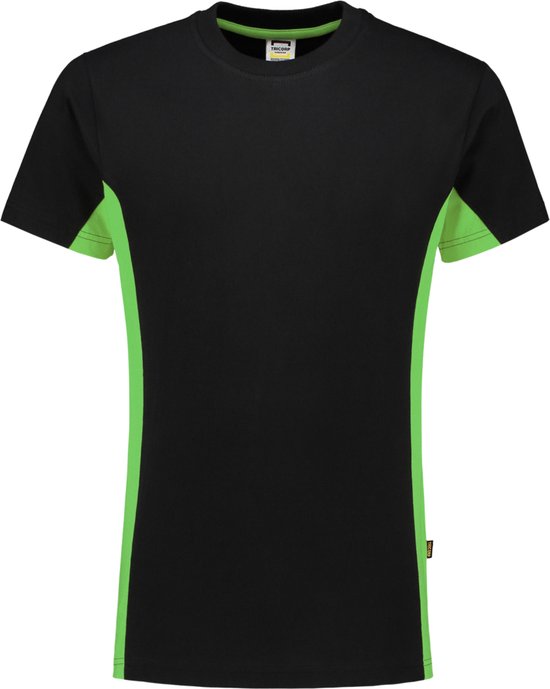 T-shirt Tricorp Bicolore 102004 Zwart / Citron Vert - Taille 8XL