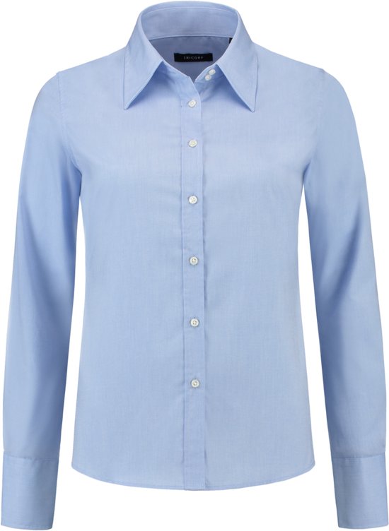 Blouse Tricorp Femme Oxford Basic-Fit - Corporate - 705001 - Bleu - taille 56