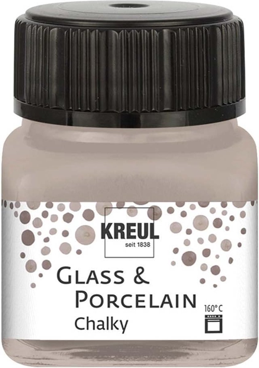 Glasverf - Porseleinverf - Noble Nougat - Extra Mat - Chalky - Kreul - 20ml