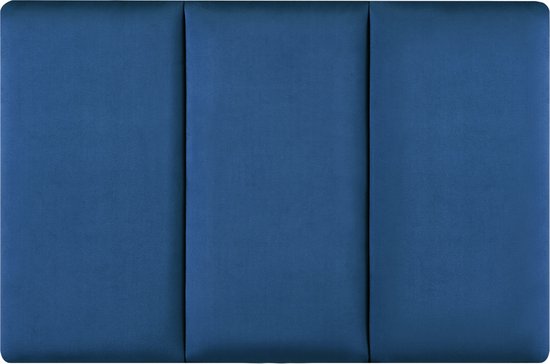 Panneaux muraux rembourrés Carpino set de 3 velours 60x30 cm bleu marine [neu.haus]