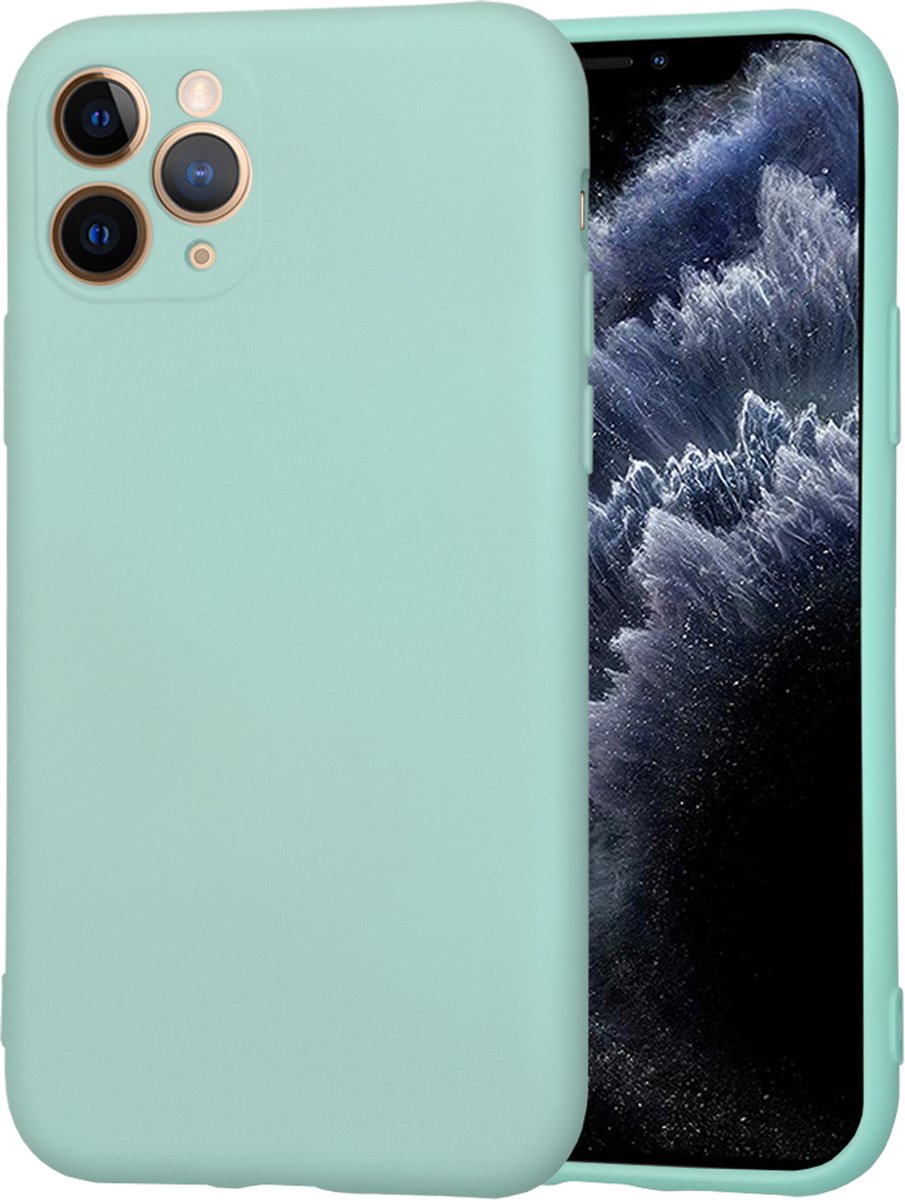 Techsuit Soft Flex Silicone Back Cover hoesje voor Apple iPhone 11 Pro - Sea Blue