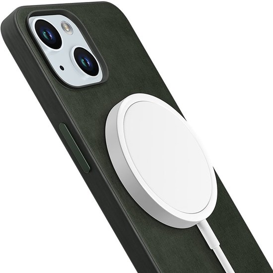 Coque de téléphone verte 3mk HARDY MagFabric pour Apple iPhone 15 Plus