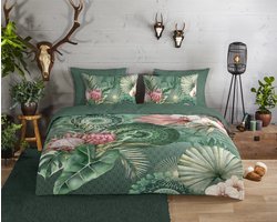 HIP dekbedovertrek mandalas en bloemen - Lits jumeaux 240x200/220 cm - Multi - 100% Katoen flanel