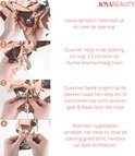 Instructies voor het oppompen van folieballonnen met rietje en tape.