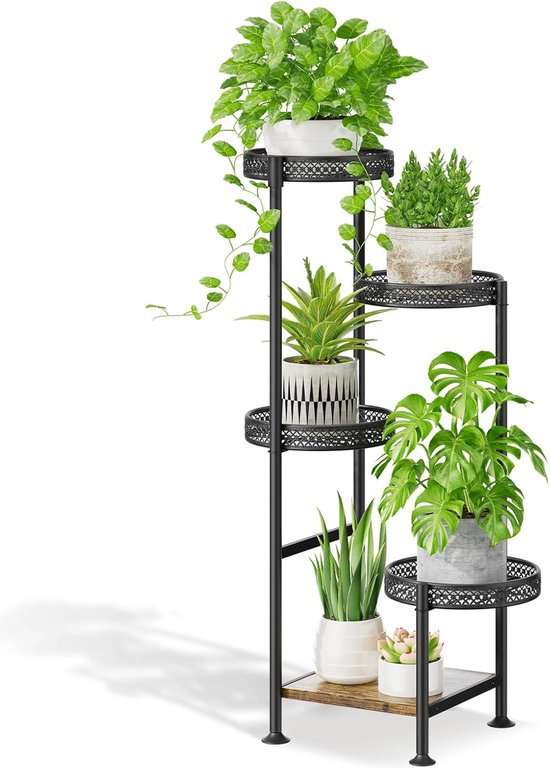 Bamworld Plantenstandaard Binnen Hoge Planken Voor Meerdere