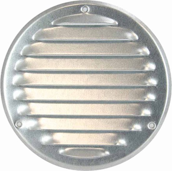 Grille d'aération métallique Europlast ronde zinc Ø 160mm - MR160ZN