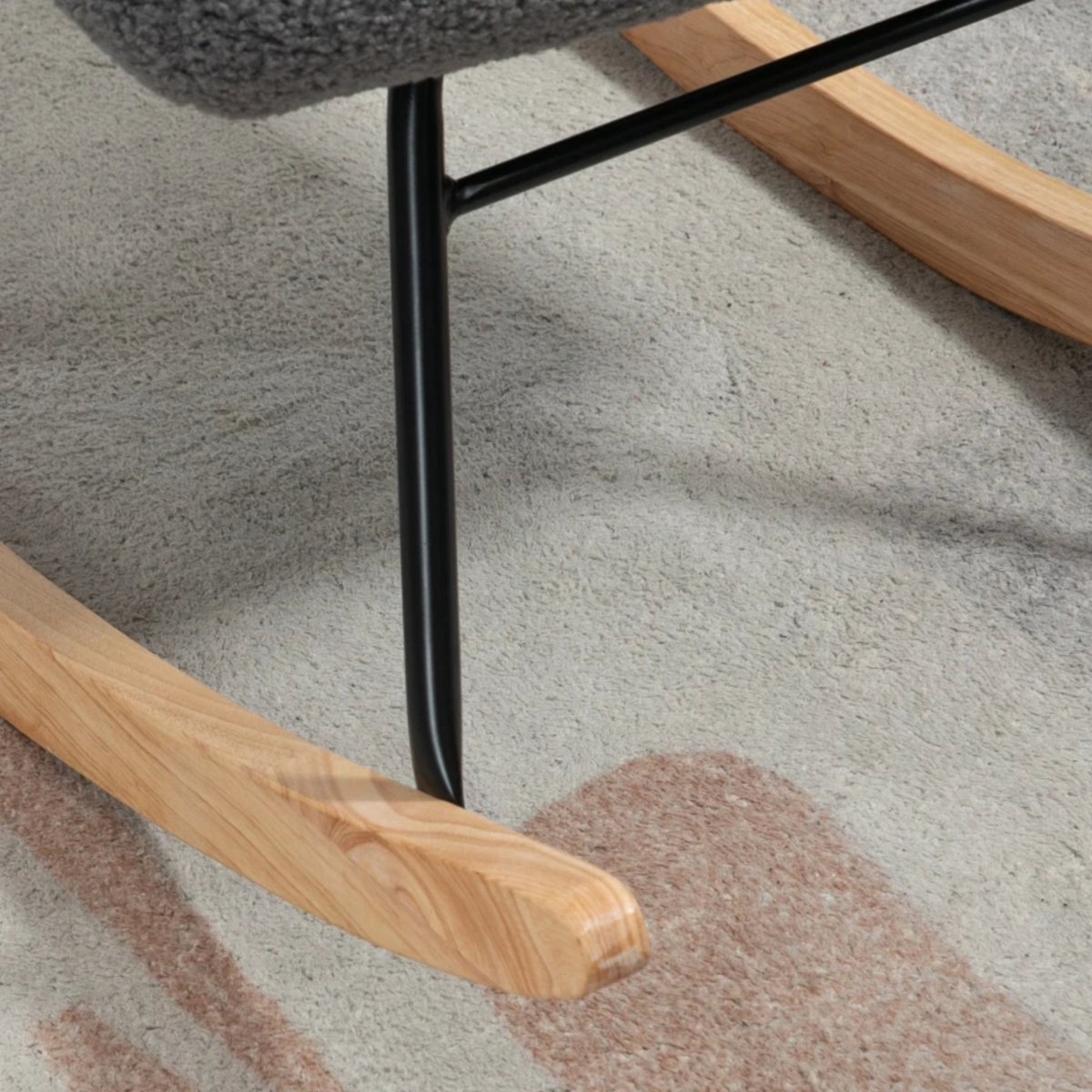 Zenzee Schommelstoel - Schommelstoelen babykamer - Relaxstoel - Fauteuil - Voedingsstoel - Donkergrijs — afbeelding 10