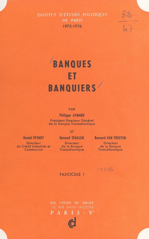 Banques et banquiers