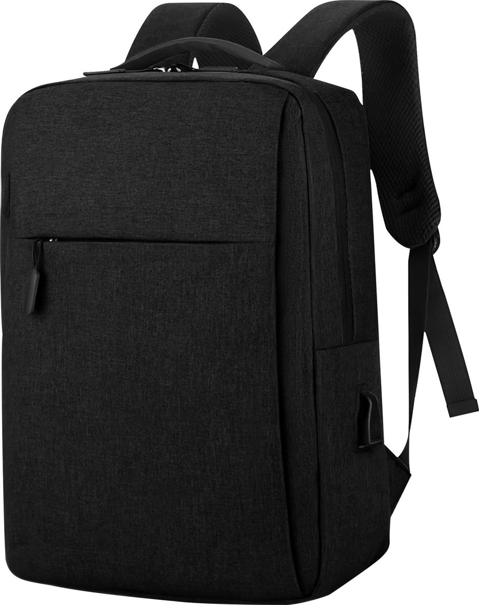 Alta Moda, Rugzak Laptop Geïntegreerde USB-poort, Zwart