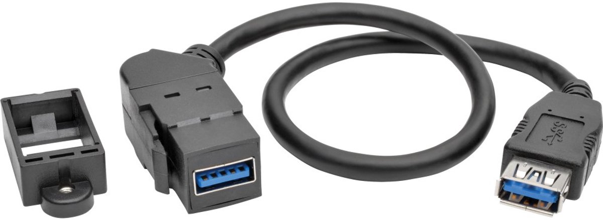 Tripp Lite U325-001-KPA-BK USB-kabel 0,3 m USB 3.2 Gen 1 (3.1 Gen 1) USB A Zwart