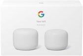 Google Nest Wifi, Router and Point 2-pack draadloze router Gigabit Ethernet Dual-band (2.4 GHz / 5 GHz) 4G Wit