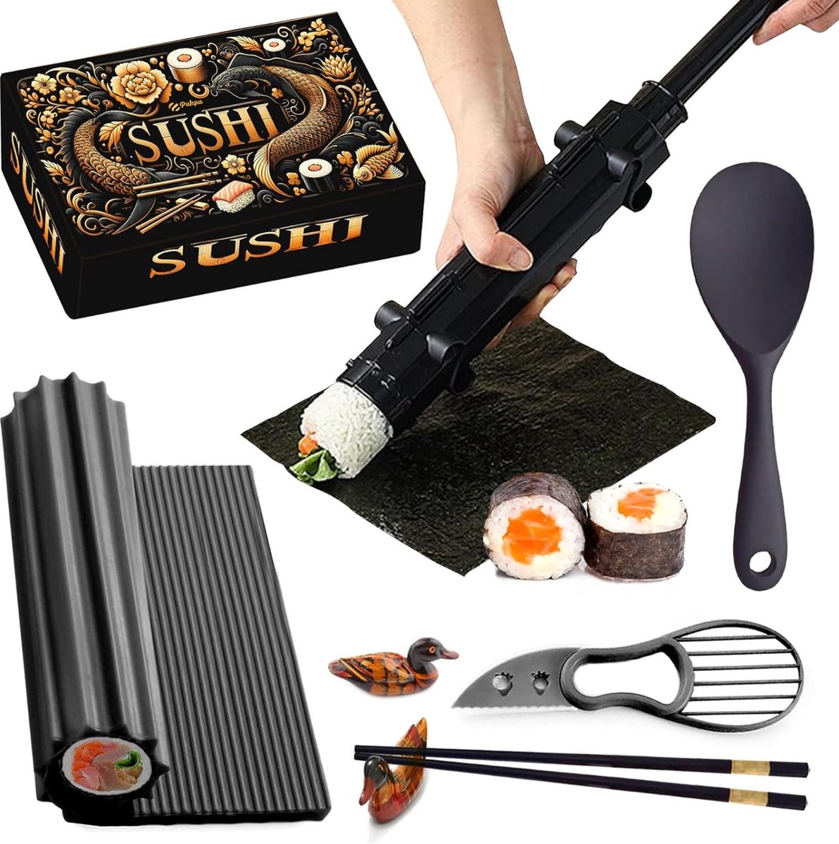 Sushi Gerechten Set Eetstokjes Dienblad Aziatische Gerechten Set